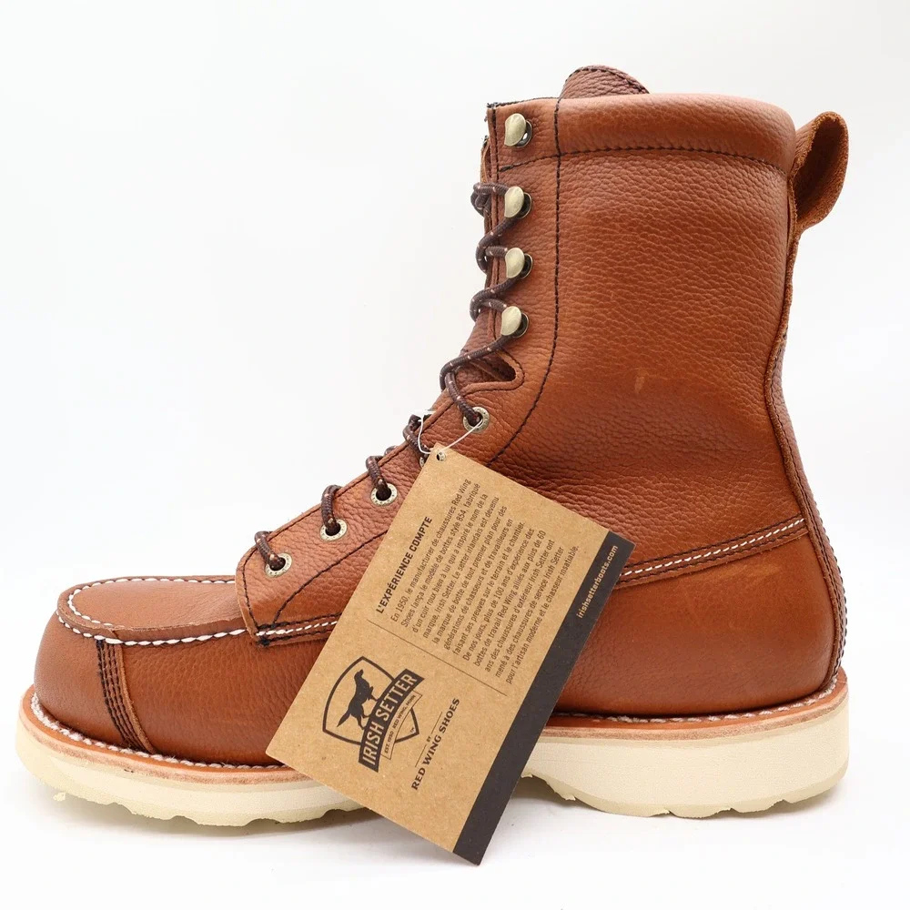 Irish Setter Boots Mens 9 D Wingshooter Leather Waterproof 894 8 Inch NIB